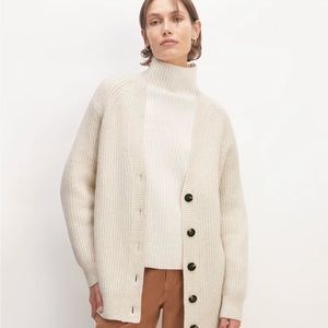 Everlane felted merino cocoon cardigan